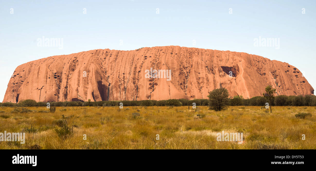 Ayers Rock Northern Territory Australien - spirituelle Heimat für Aborigines-Porträt Stockfoto