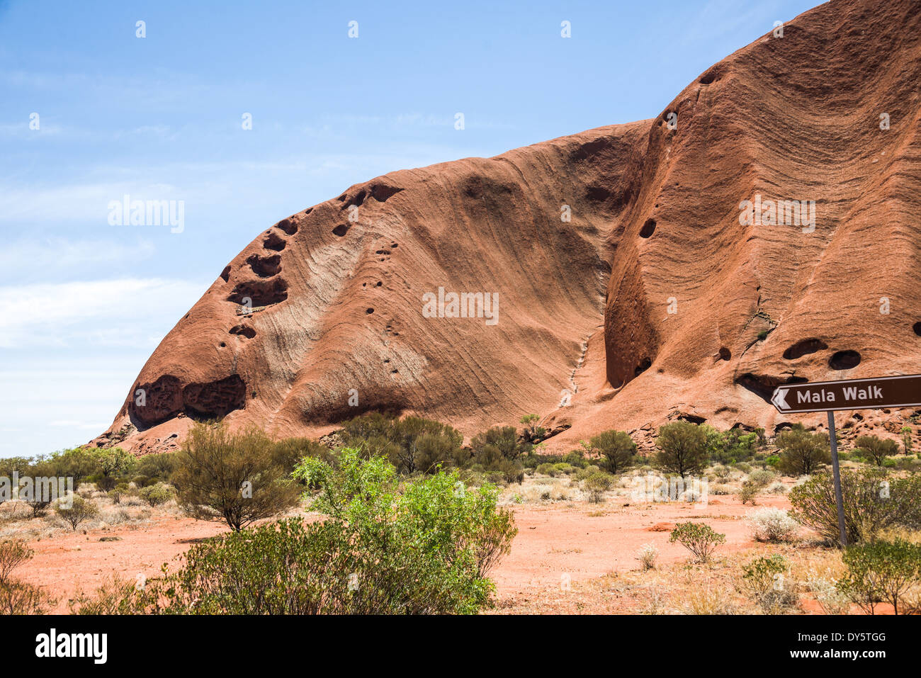 Ayers Rock Northern Territory Australien - spirituelle Heimat für Aborigines-Porträt Stockfoto