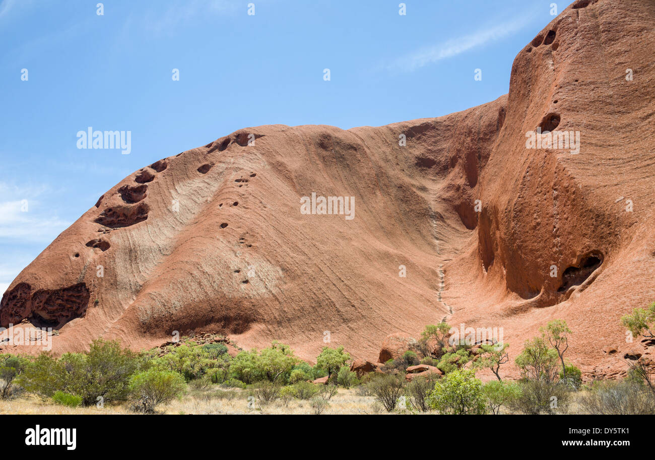 Ayers Rock Northern Territory Australien - spirituelle Heimat für Aborigines-Porträt Stockfoto