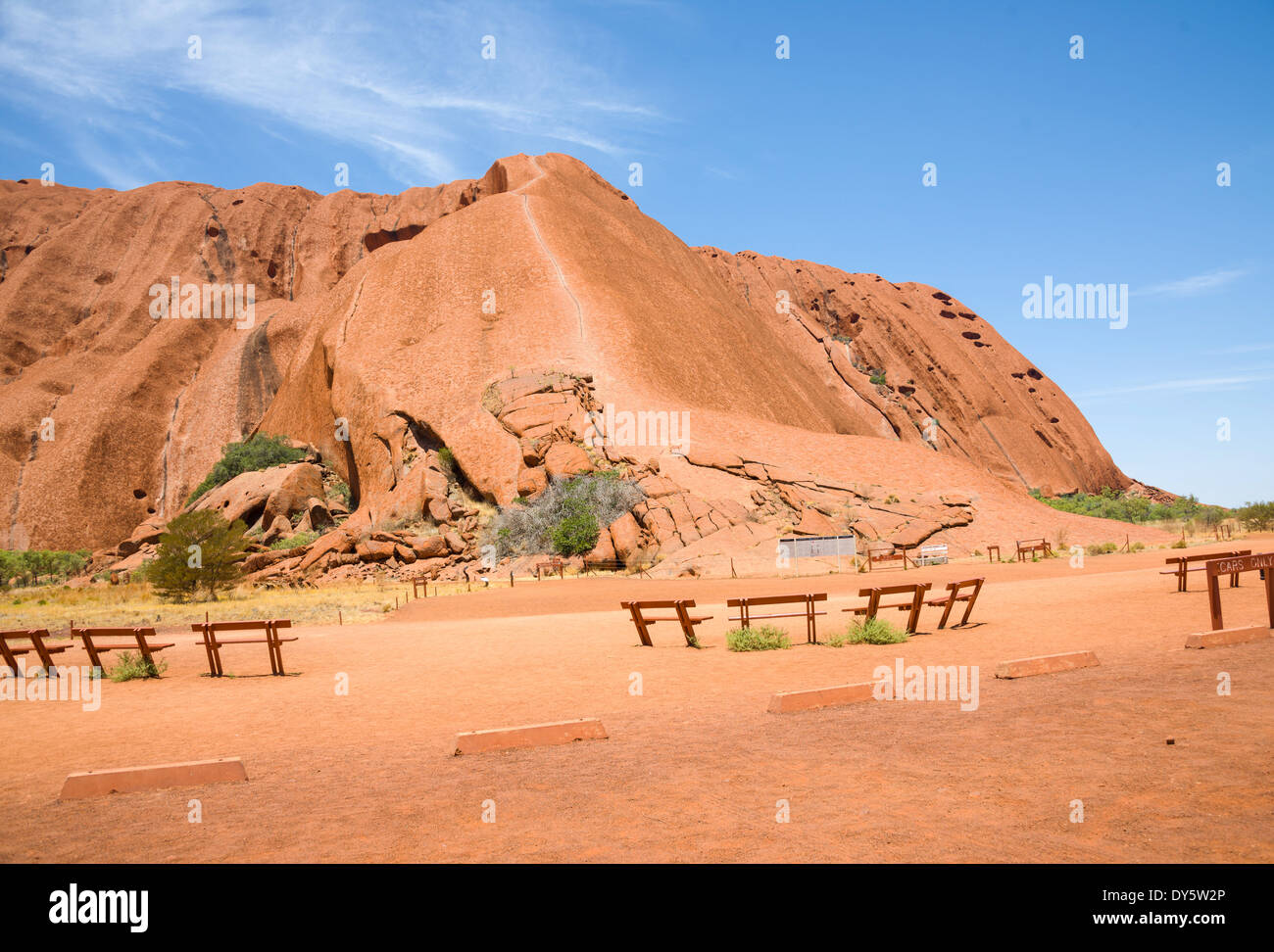Ayers Rock Northern Territory Australien - spirituelle Heimat für Aborigines-Porträt Stockfoto