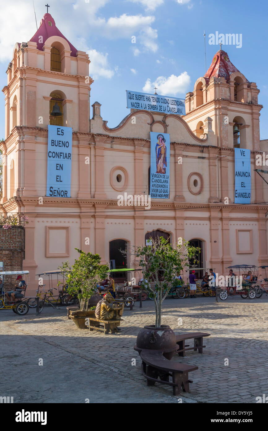 Candelaria Kirche, Plaza del Carmen, Camagüey, Kuba, Westindische Inseln, Karibik, Mittelamerika Stockfoto
