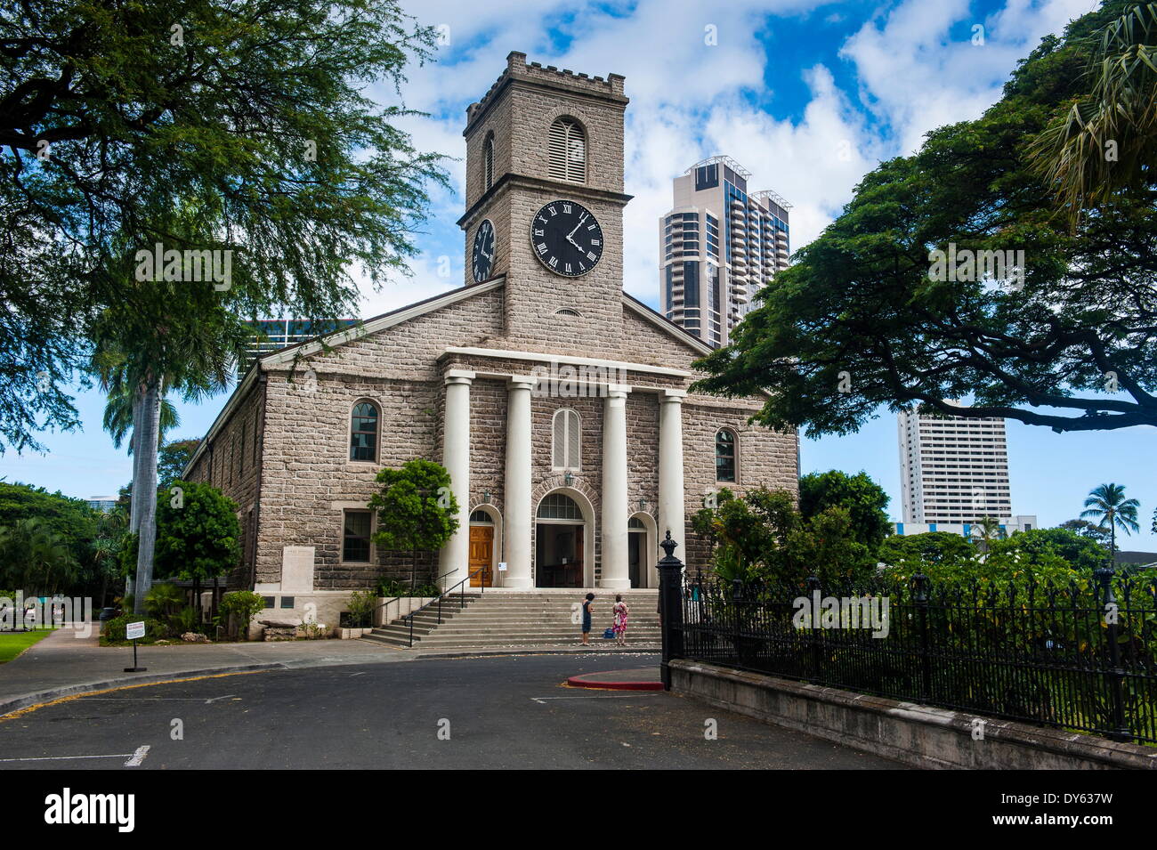 Kawaiahao Kirche Honolulu, Oahu, Hawaii, Vereinigte Staaten von Amerika
