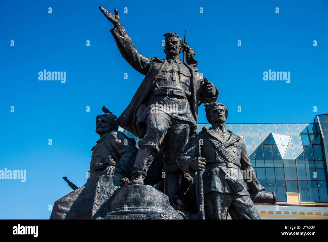 Denkmal für die Kämpfer für die Sowjetmacht, Wladiwostok, Russland, Eurasien Stockfoto