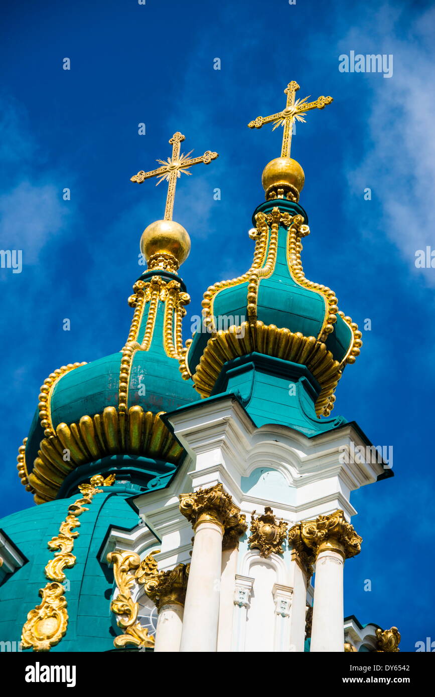 St.-Andrews-Kirche in Kiew, Ukraine, Europa Stockfoto