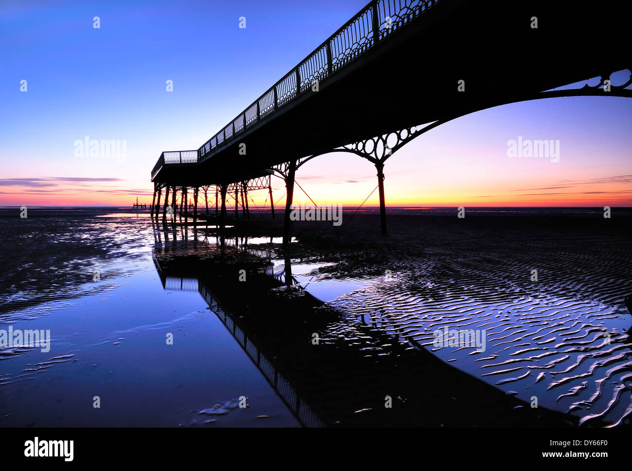 Pier in Lytham, lancashire Stockfoto