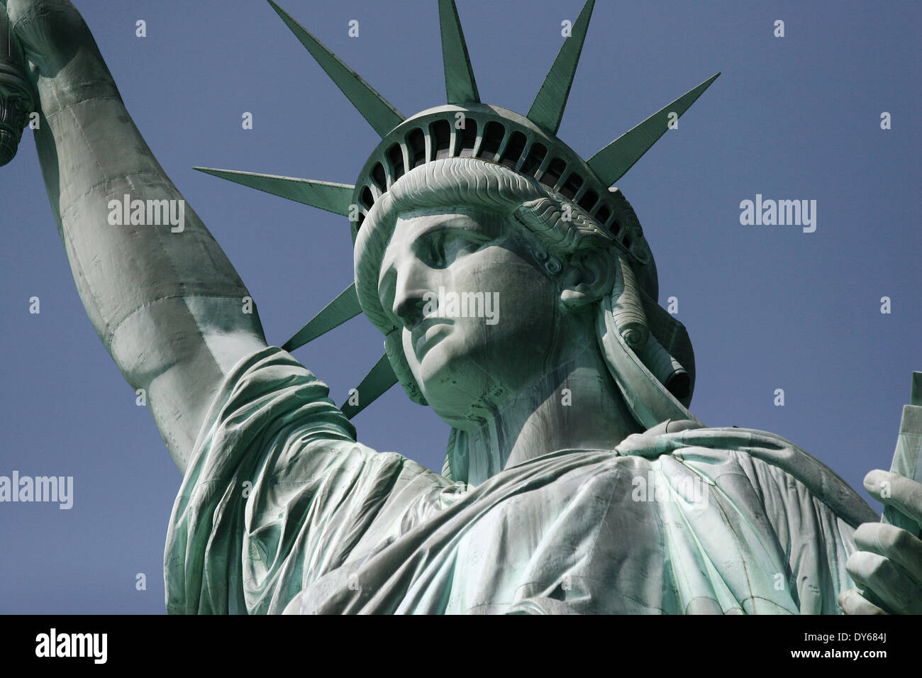 Freiheitsstatue in Liberty Island, New York, USA Stockfoto