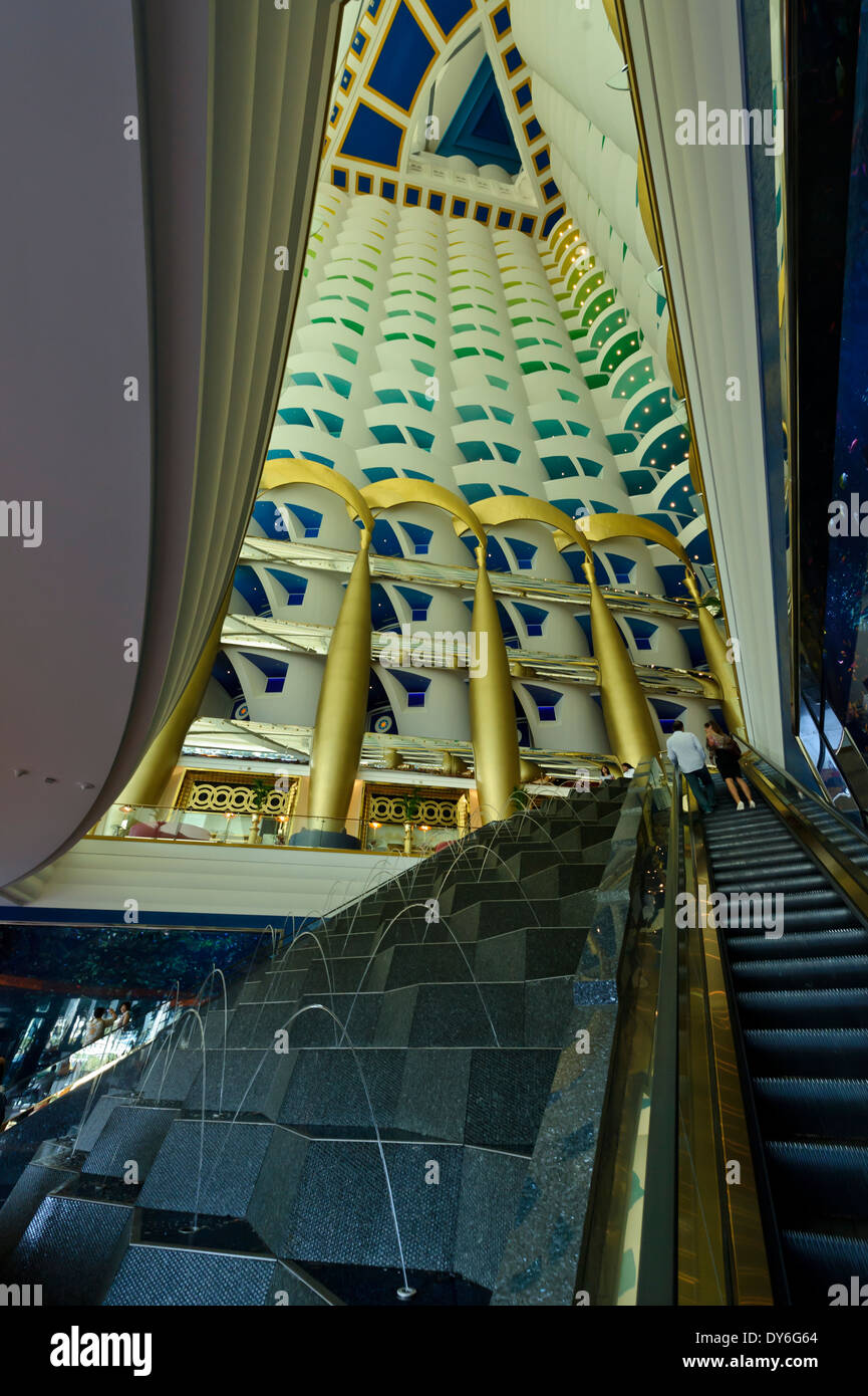 Das Luxuriose Interieur Des Burj Al Arab Hotel Dubai