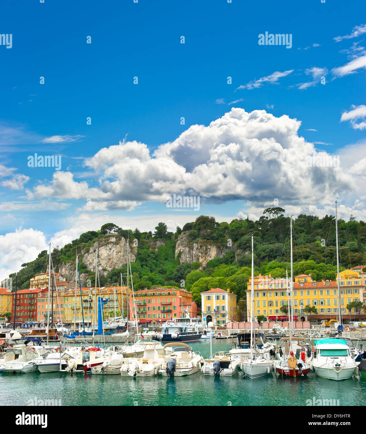 Hafen von Nizza, Côte d ' Azur, Frankreich, Cote d ' Azur Stockfoto