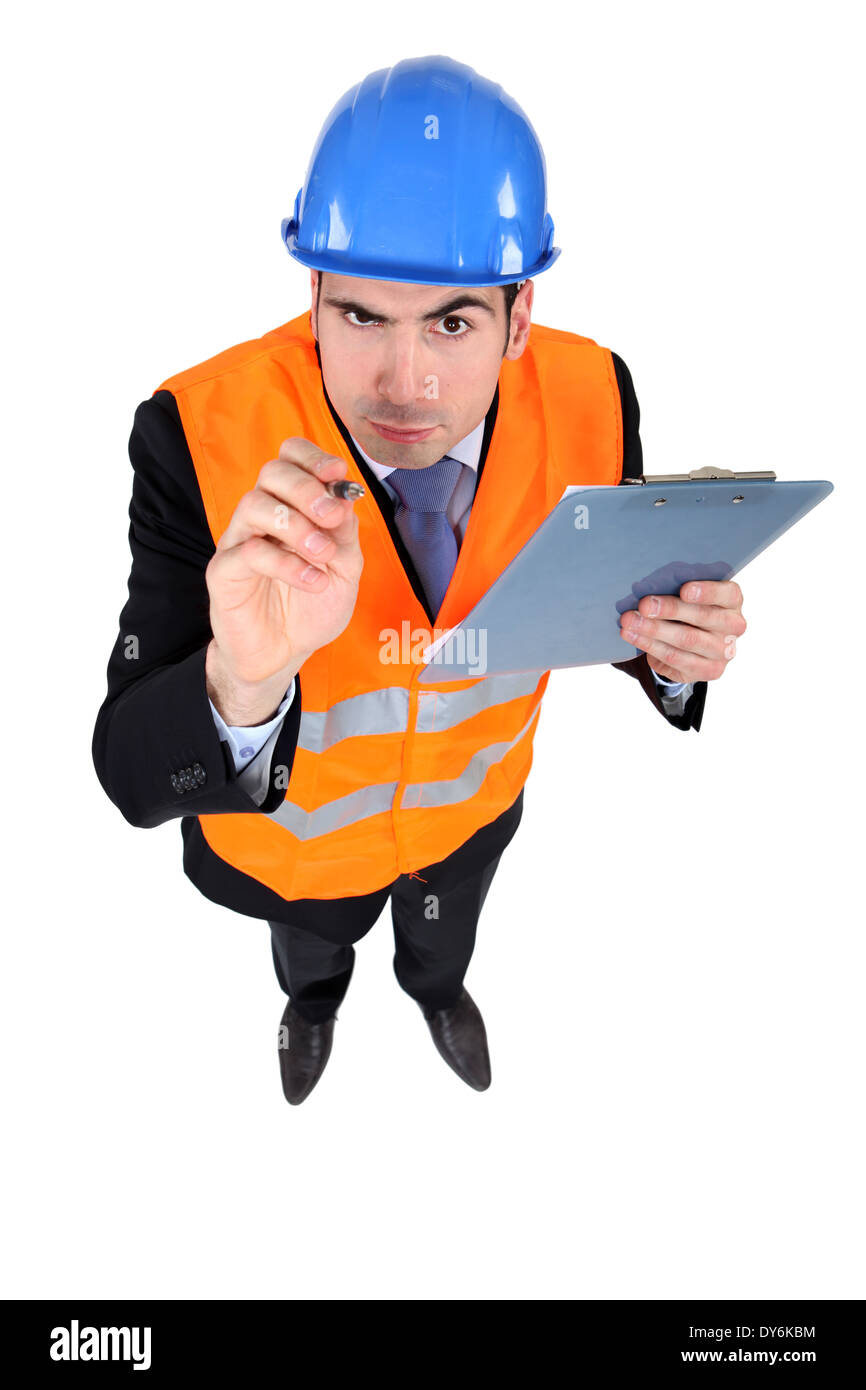 Was schaust du? Stockfoto