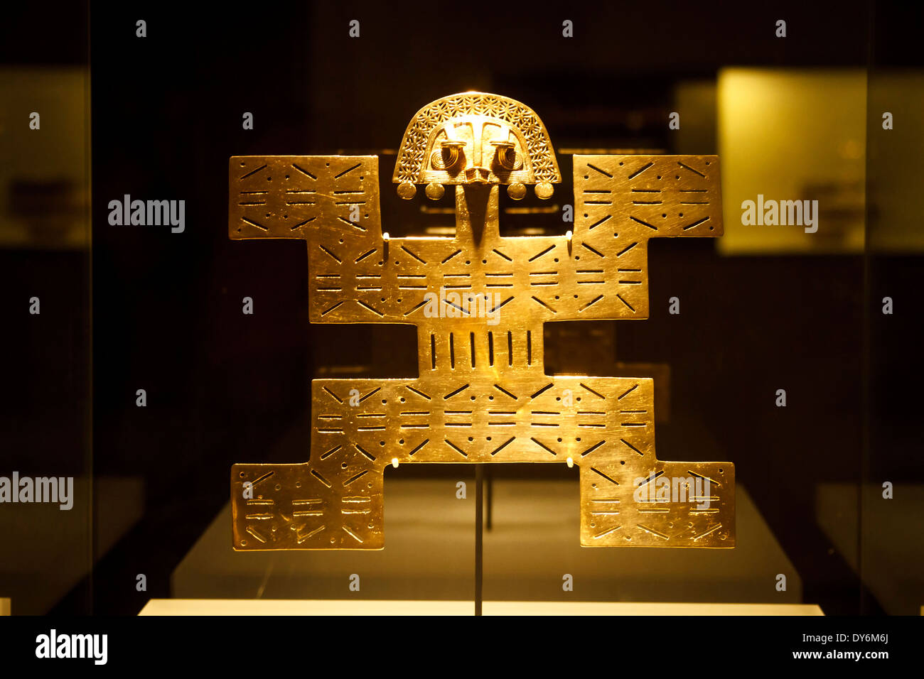 Columbian gold Artefakt. Stockfoto