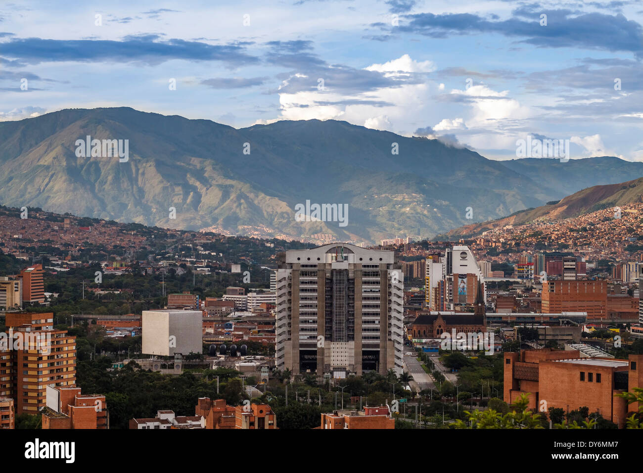 Stadtlandschaft Medellin Stockfoto