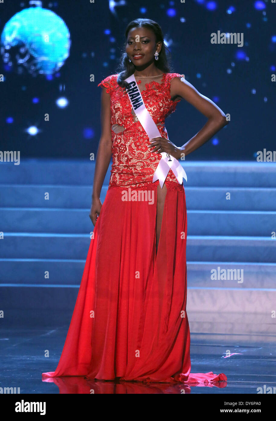 2012 Miss Universe Wahl Vorrunde bei PH Live Theater im Planet Hollywood Resort and Casino Las VegasFeaturing: Gifty Ofori, Miss Ghana wo: Las Vegas Nevada USAWhen: 13. Dezember 2012 Stockfoto