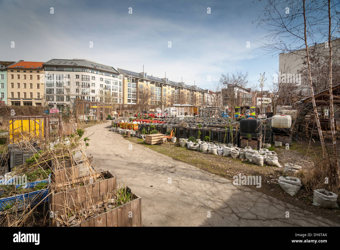 Urban Gardening in Berlin, Deutschland Stockfoto