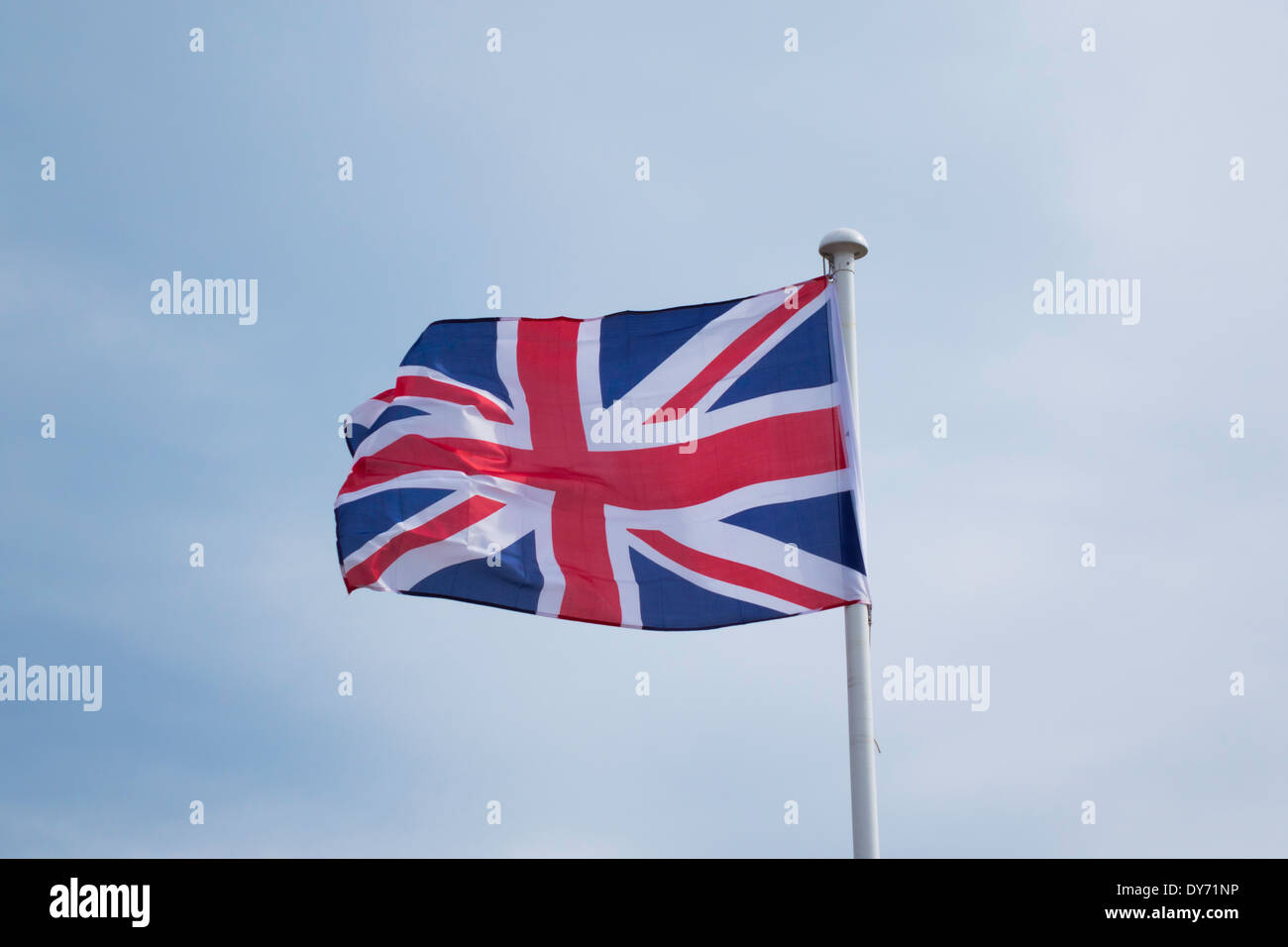 Britische Union Jack-Flagge Stockfoto