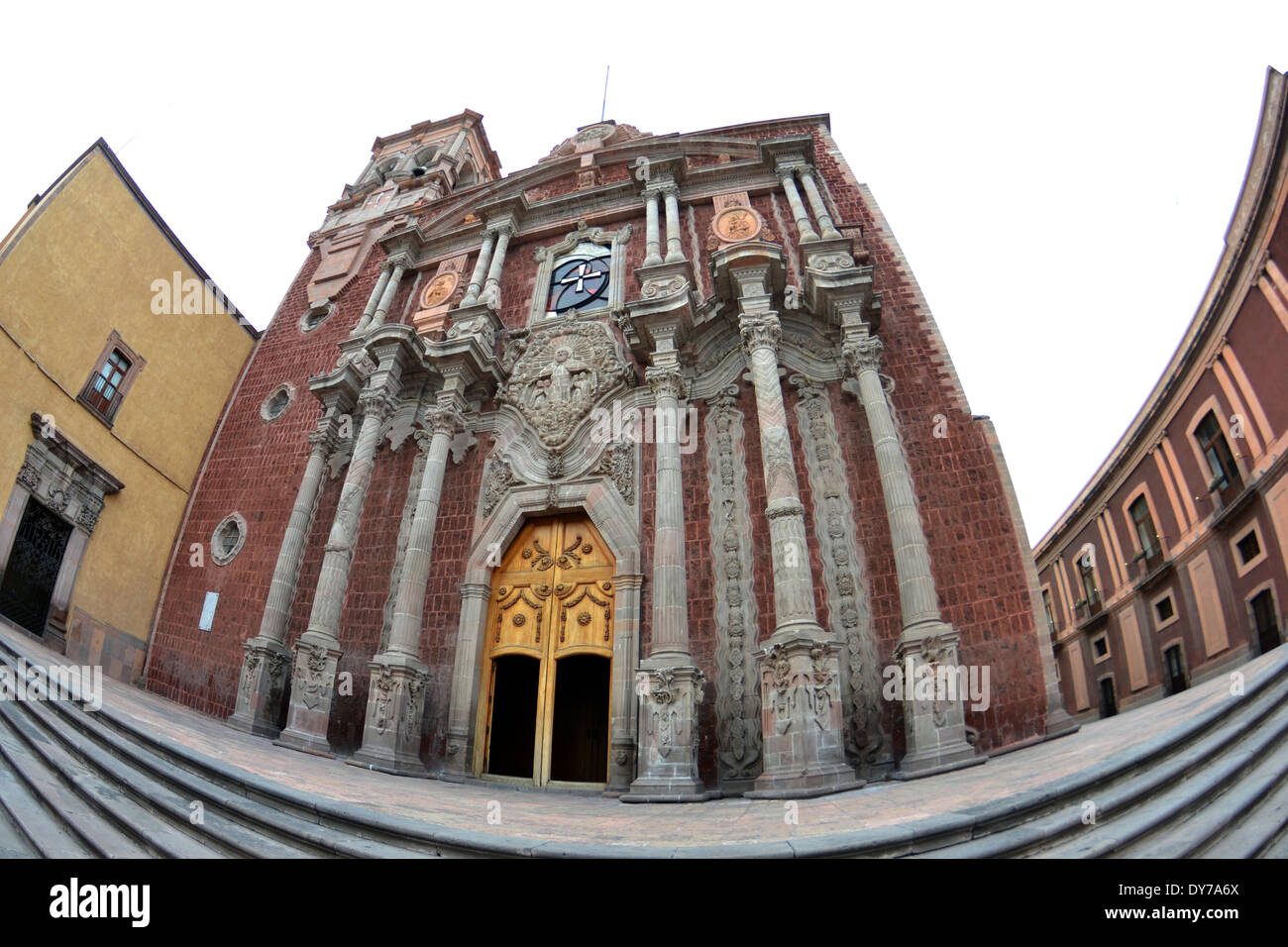 Kirche San Felipe Neri, Queretaro, Mexiko Stockfoto