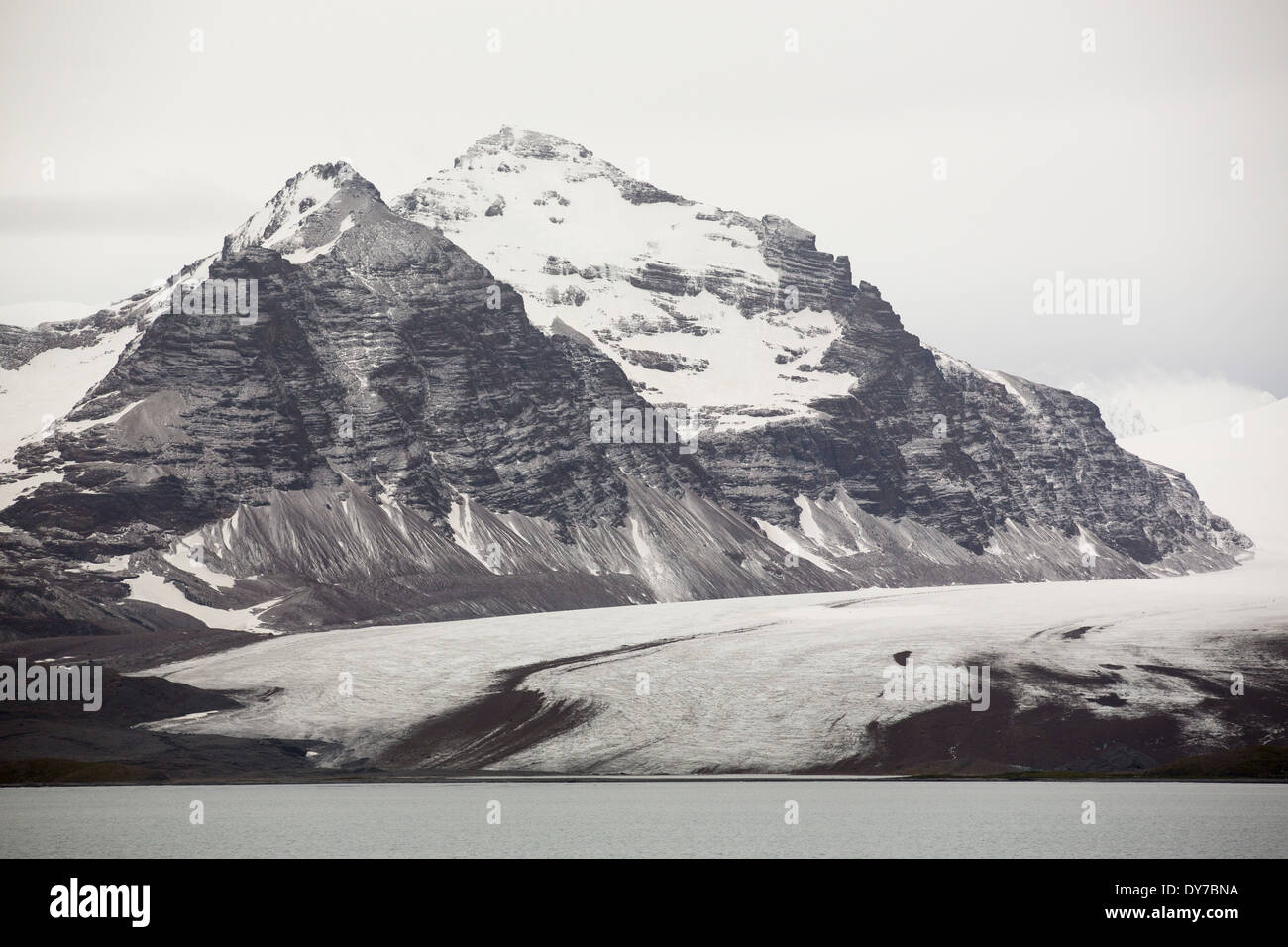 Ein Küsten Gletscher auf Südgeorgien im südlichen Ozean. In einer jüngsten Satudy 103 Küsten Gletscher auf Südgeorgien Stockfoto