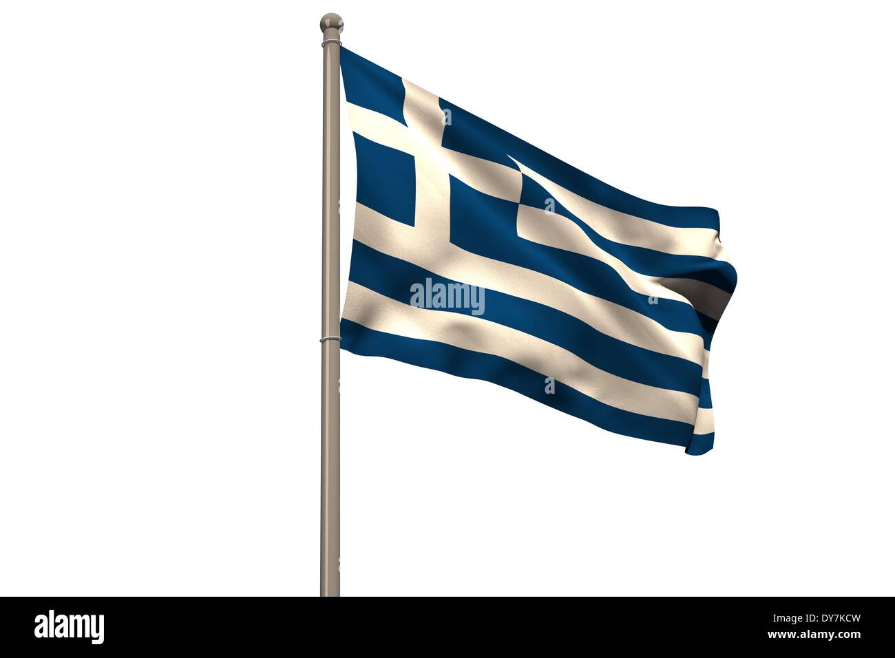 Digital erzeugte Griechenland Nationalflagge Stockfoto