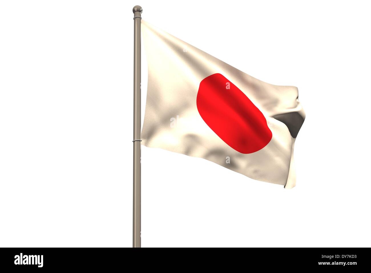 Digital generiert Japan Nationalflagge Stockfoto