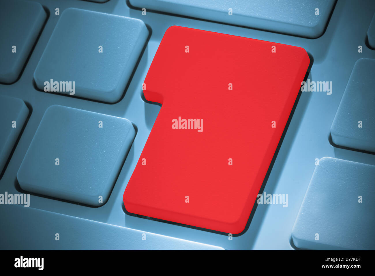 Rot enter-Taste auf der Tastatur Stockfoto