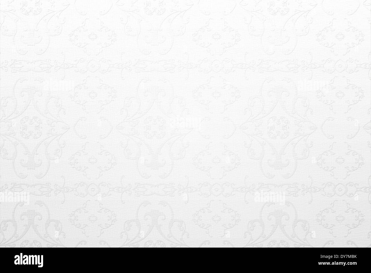 Elegante Mustertapeten in Weißtönen Stockfoto