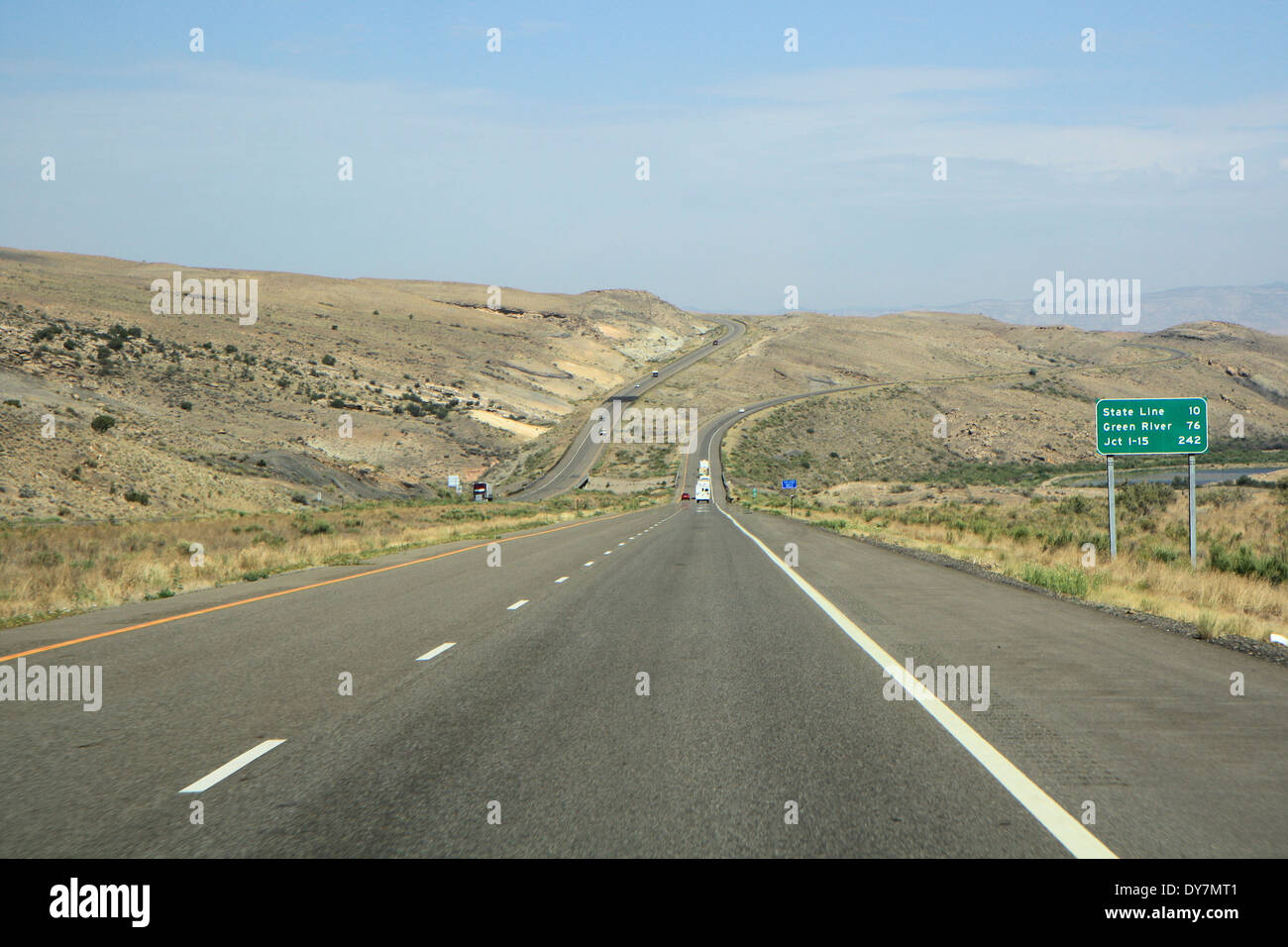 Auf der Straße, Colorado, USA Stockfoto