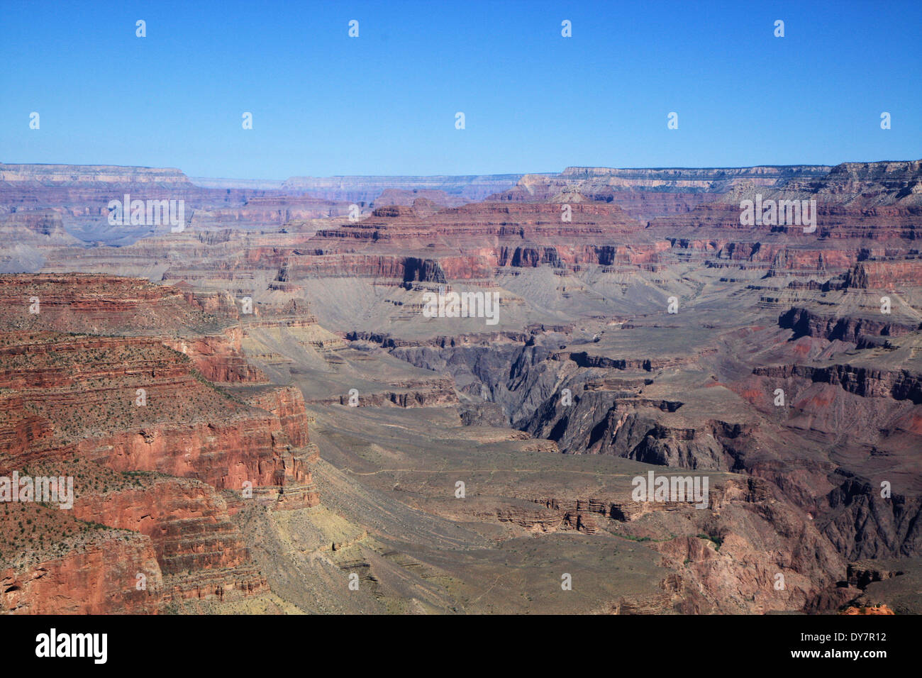 Grand Canyon Nationalpark von Pima Punkt am Südrand, Arizona, USA Stockfoto