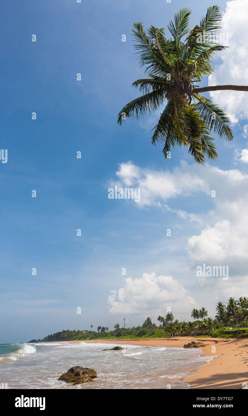 Galle, Sri Lanka Strand von Duwemodara Stockfoto