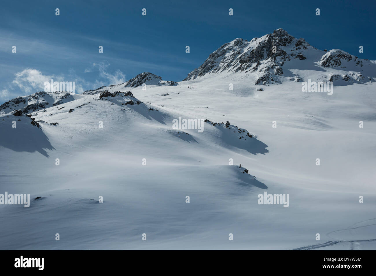 Sextener Rotwand oder Croda Rossa di Sesto Berg, Schöneben, Reschen, Südtirol, Italien Stockfoto