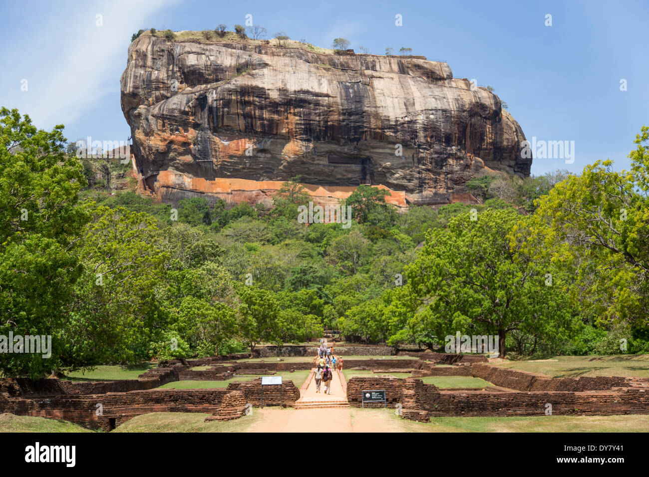 Ruinen von Sigiriya in Sri Lanka Stockfoto
