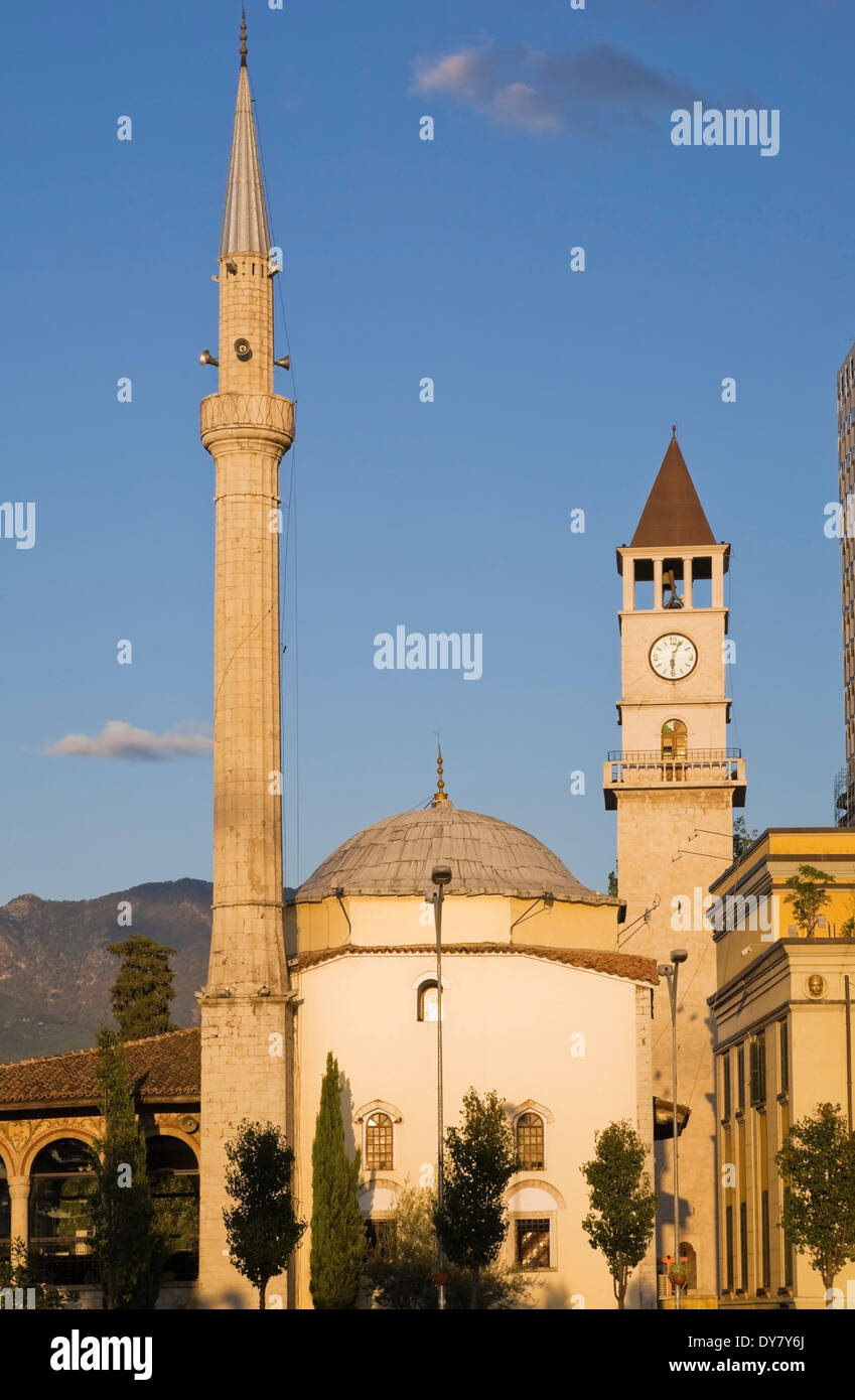 Et'hem Bey Moschee, Tirana, Albanien Stockfoto