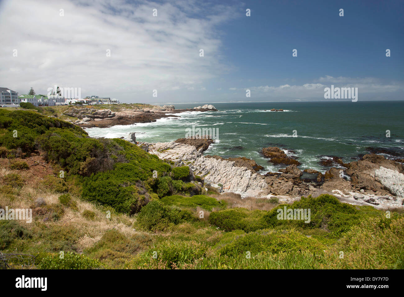 Die Küste in Hermanus, Western Cape, Südafrika Stockfoto