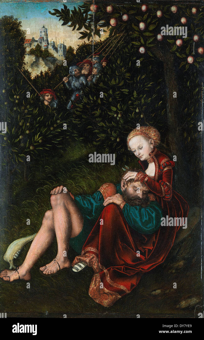 Lucas Cranach der ältere Samson und Delilah Stockfoto