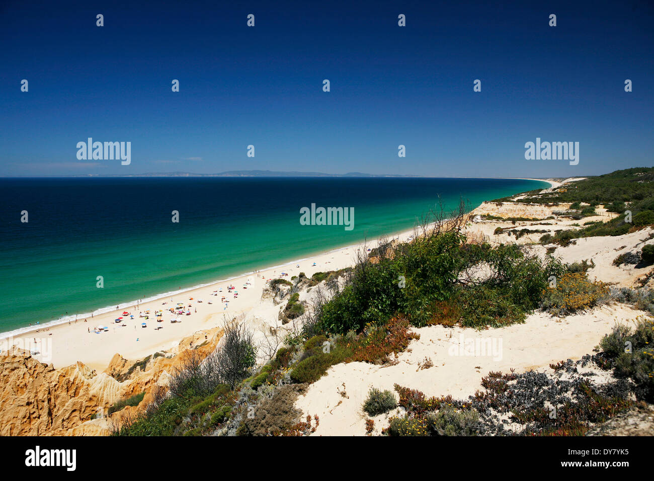 Strand, Atlantik Küste, in der Nähe von melides, Portugal Stockfoto