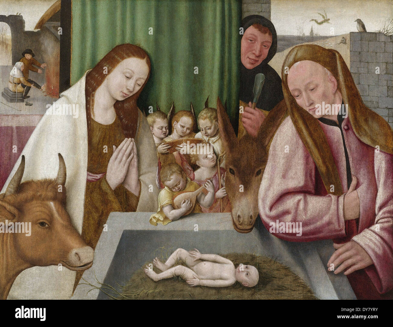 Hieronymus Bosch der Geburt Stockfoto