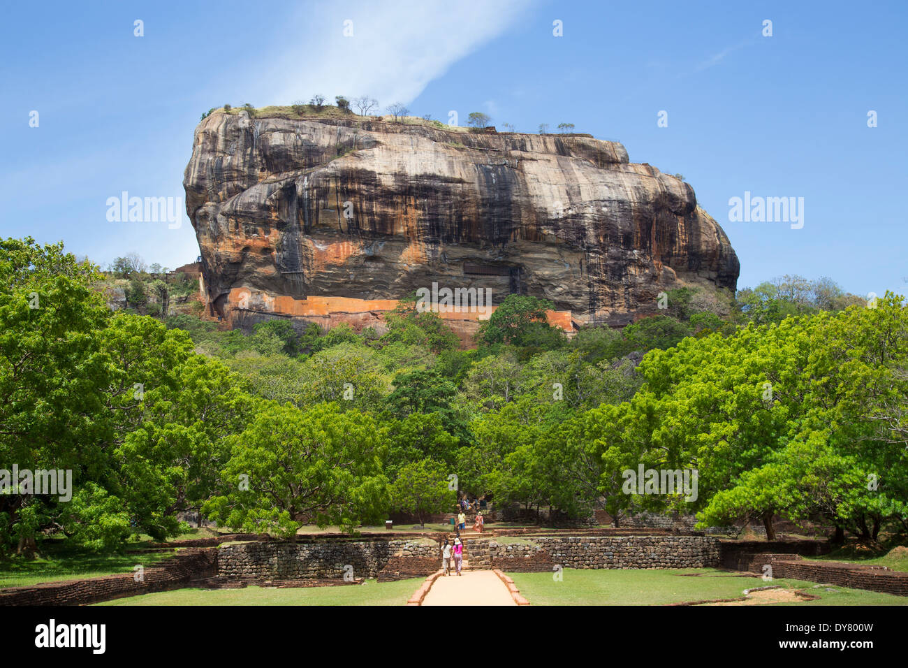 Ruinen von Sigiriya in Sri Lanka Stockfoto