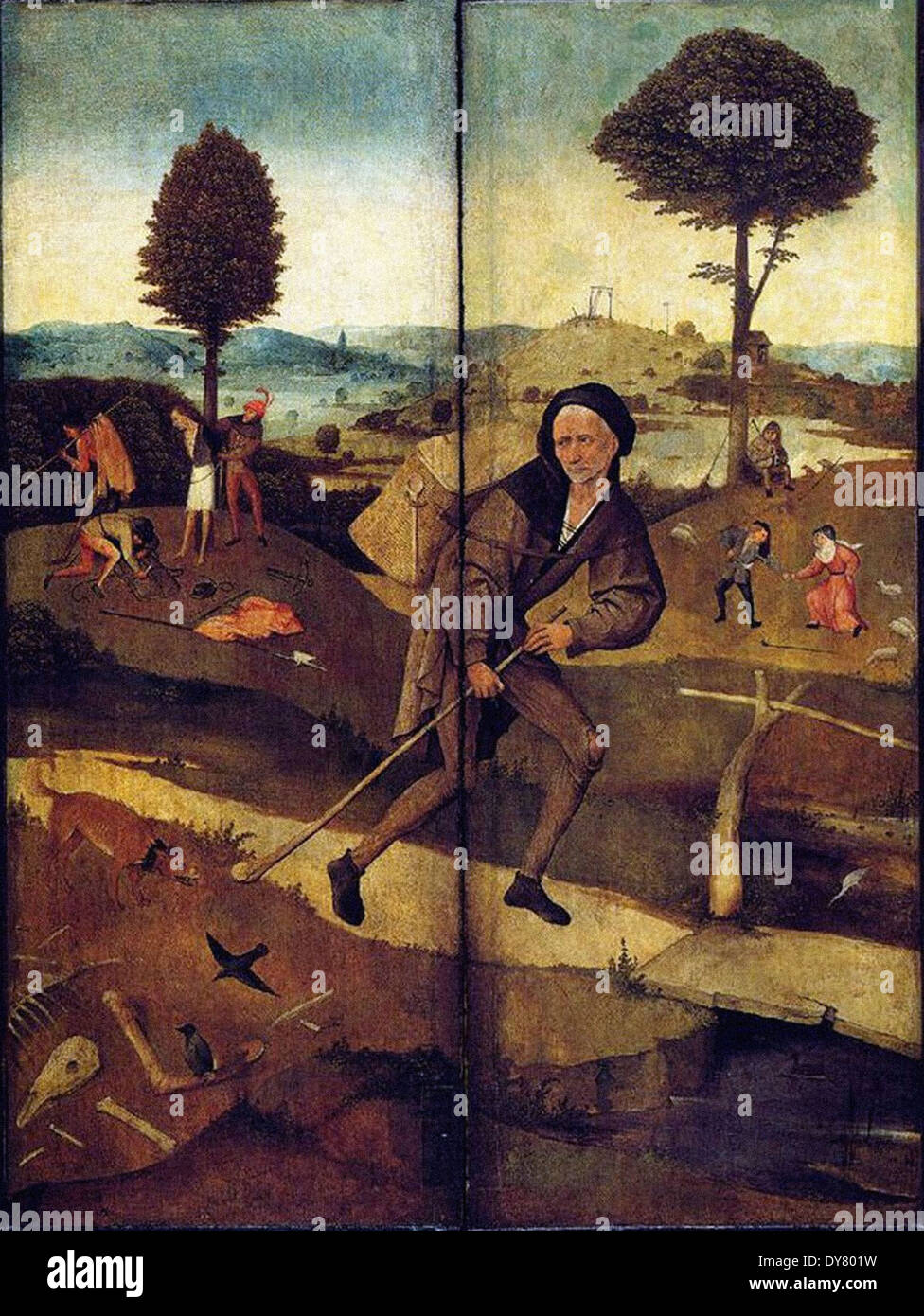 Hieronymus Bosch den Hausierer Stockfoto