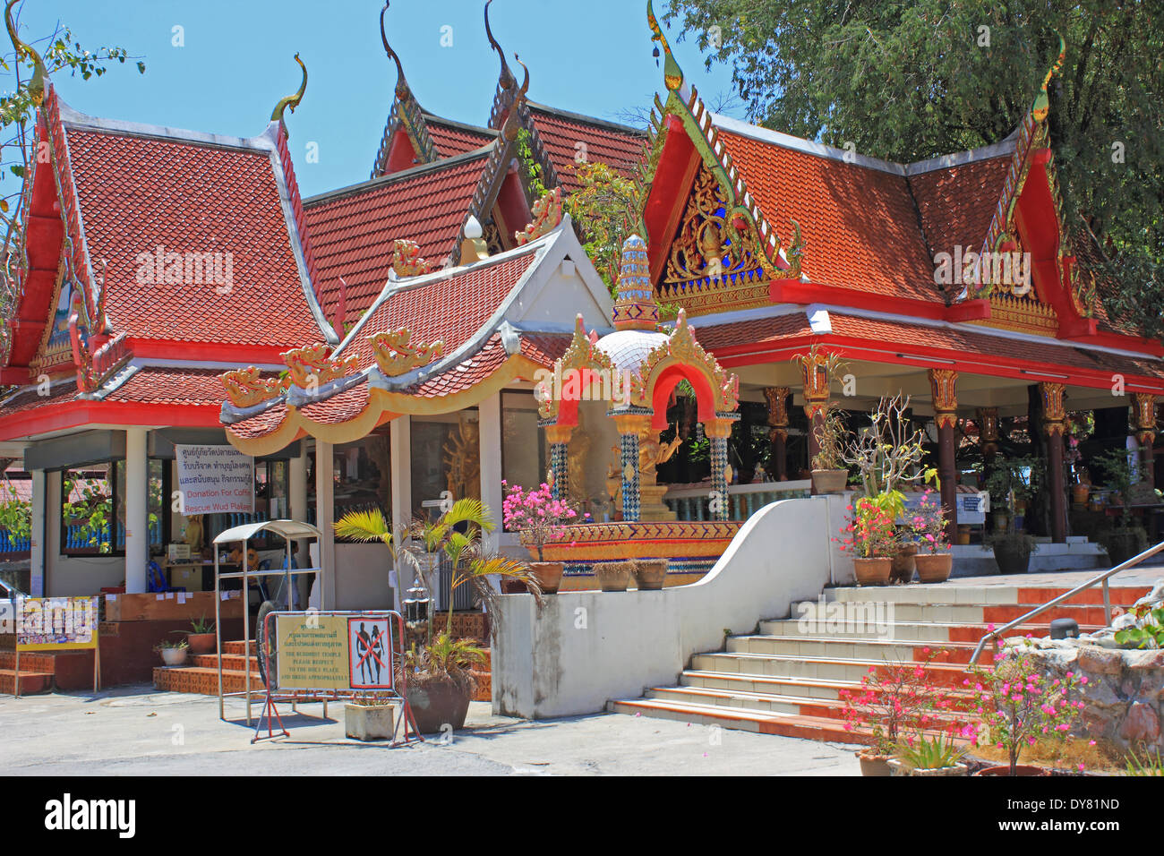 Schöne Tempel, Koh Samui, Thailand Stockfoto