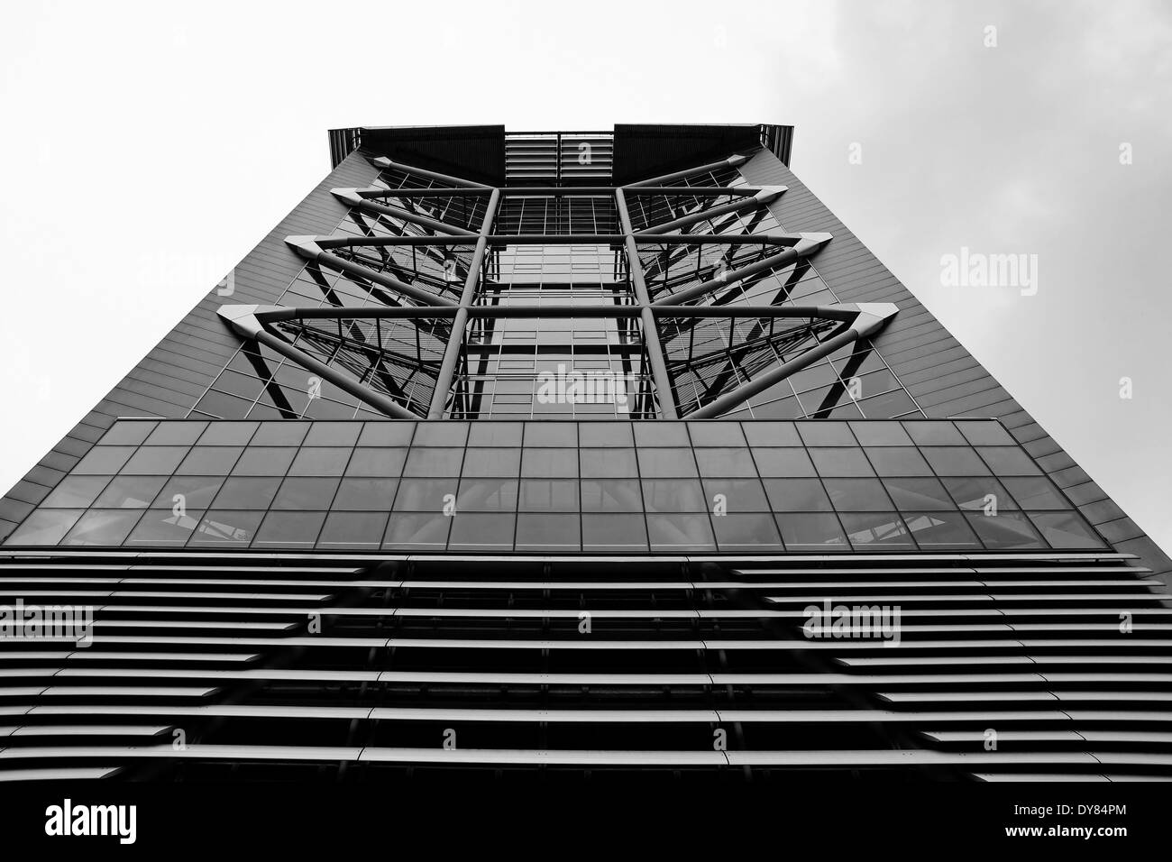 Niederlande, den Haag, Fassade des high-Rise Bürohaus Stockfoto