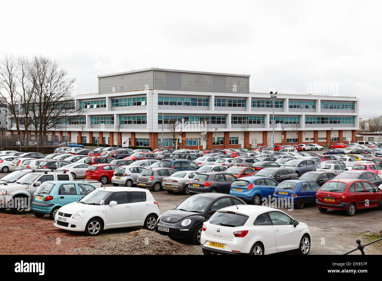 West College Scotland Car Park, ehemals Reid Kerr College, Renfrew Road, Paisley, Schottland, Großbritannien Stockfoto