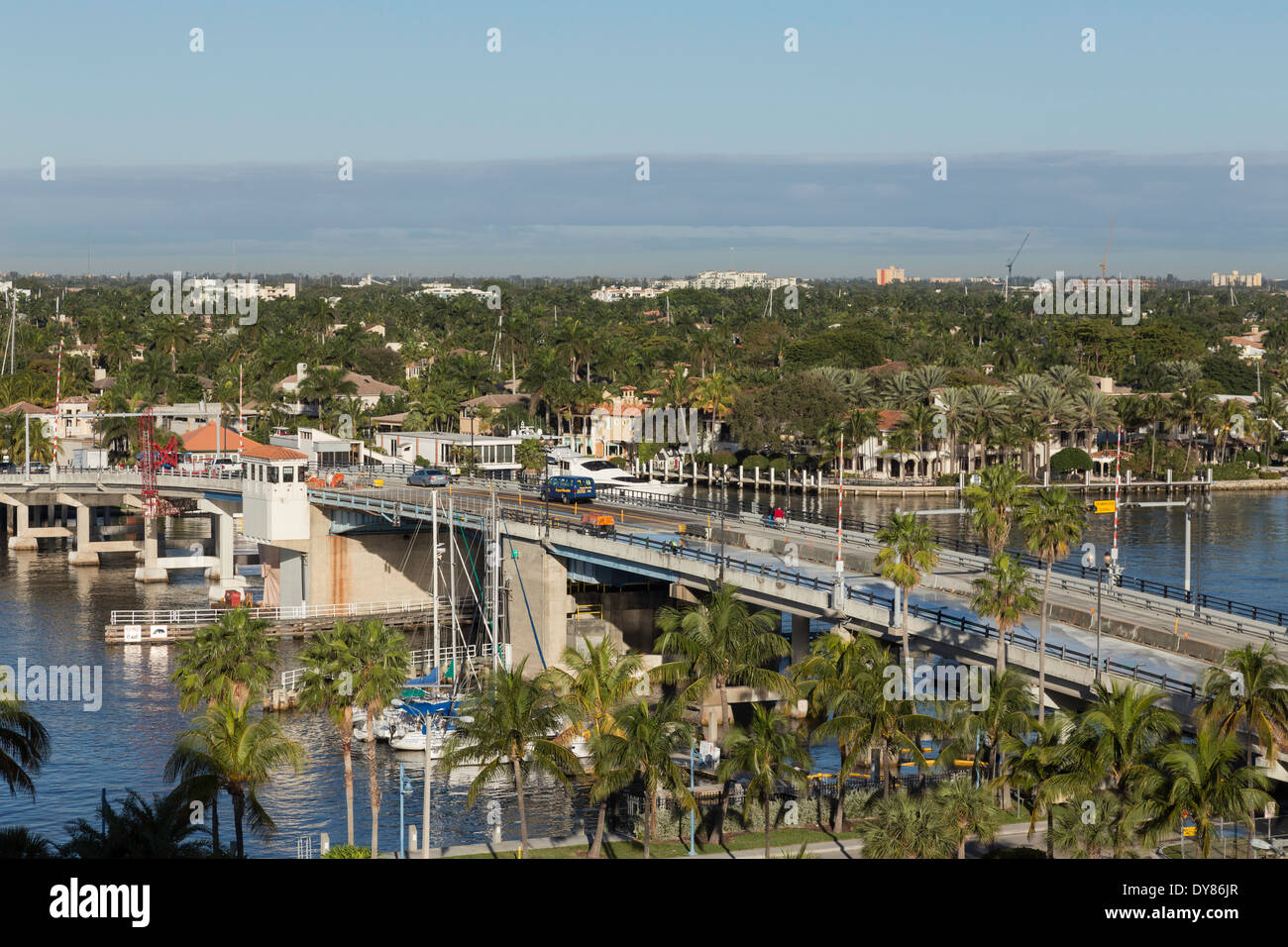 Intracoastal Wasser-Strasse, Fort Lauderdale, FL, USA Stockfoto