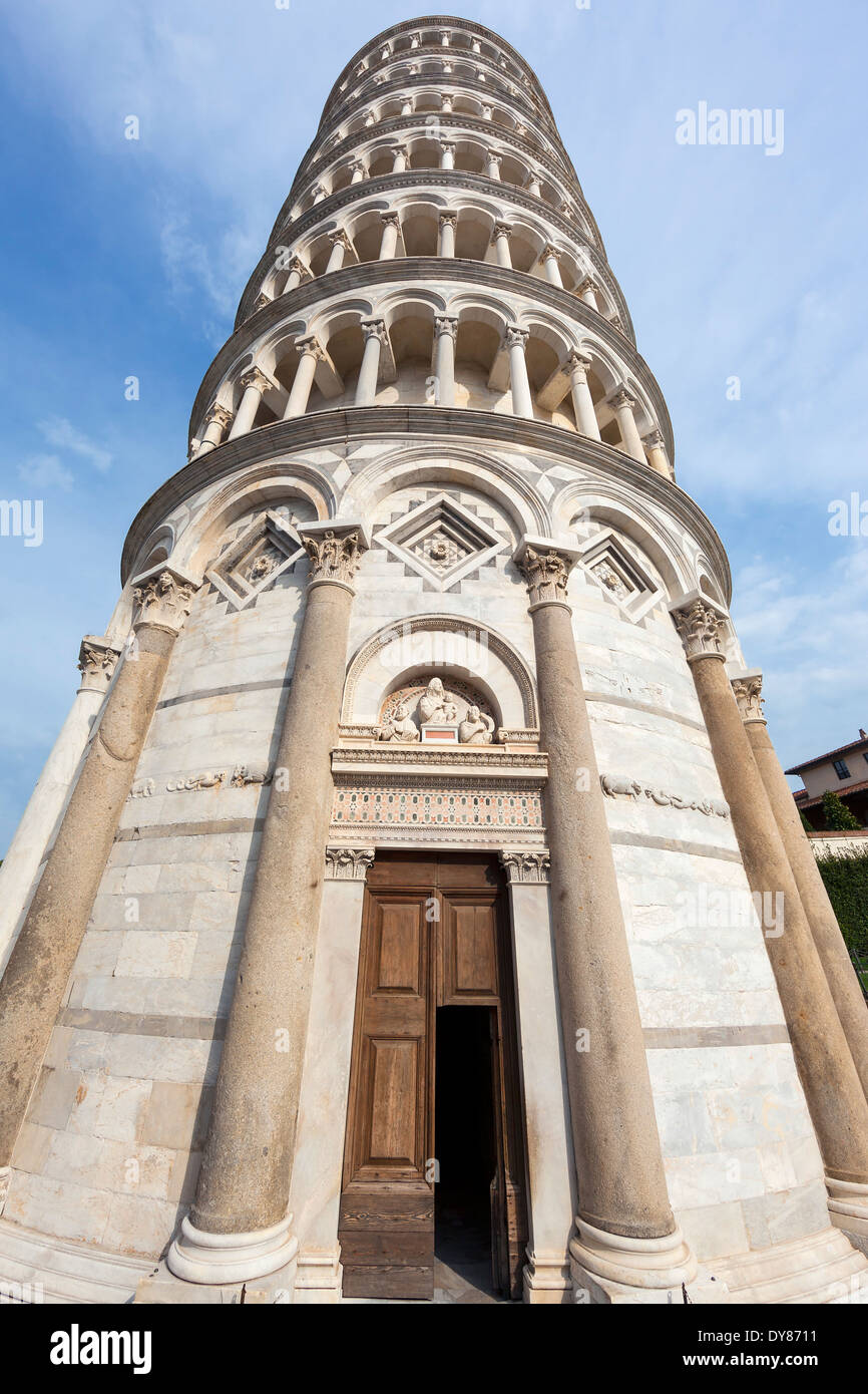 Schiefe Turm von Pisa Eingang in der Toskana Stockfoto