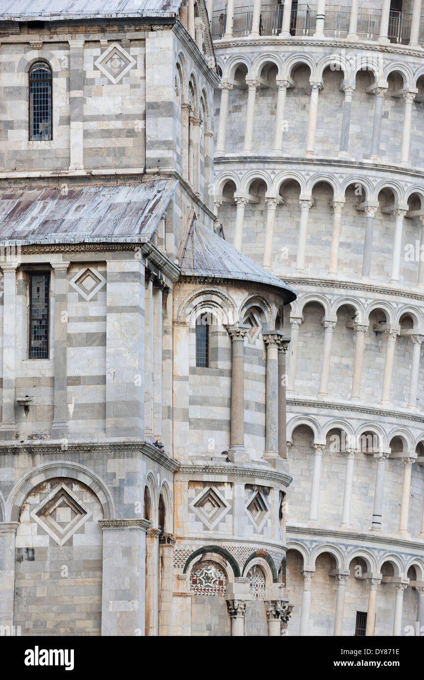 Pisa Schiefer Turm, Italien Stockfoto