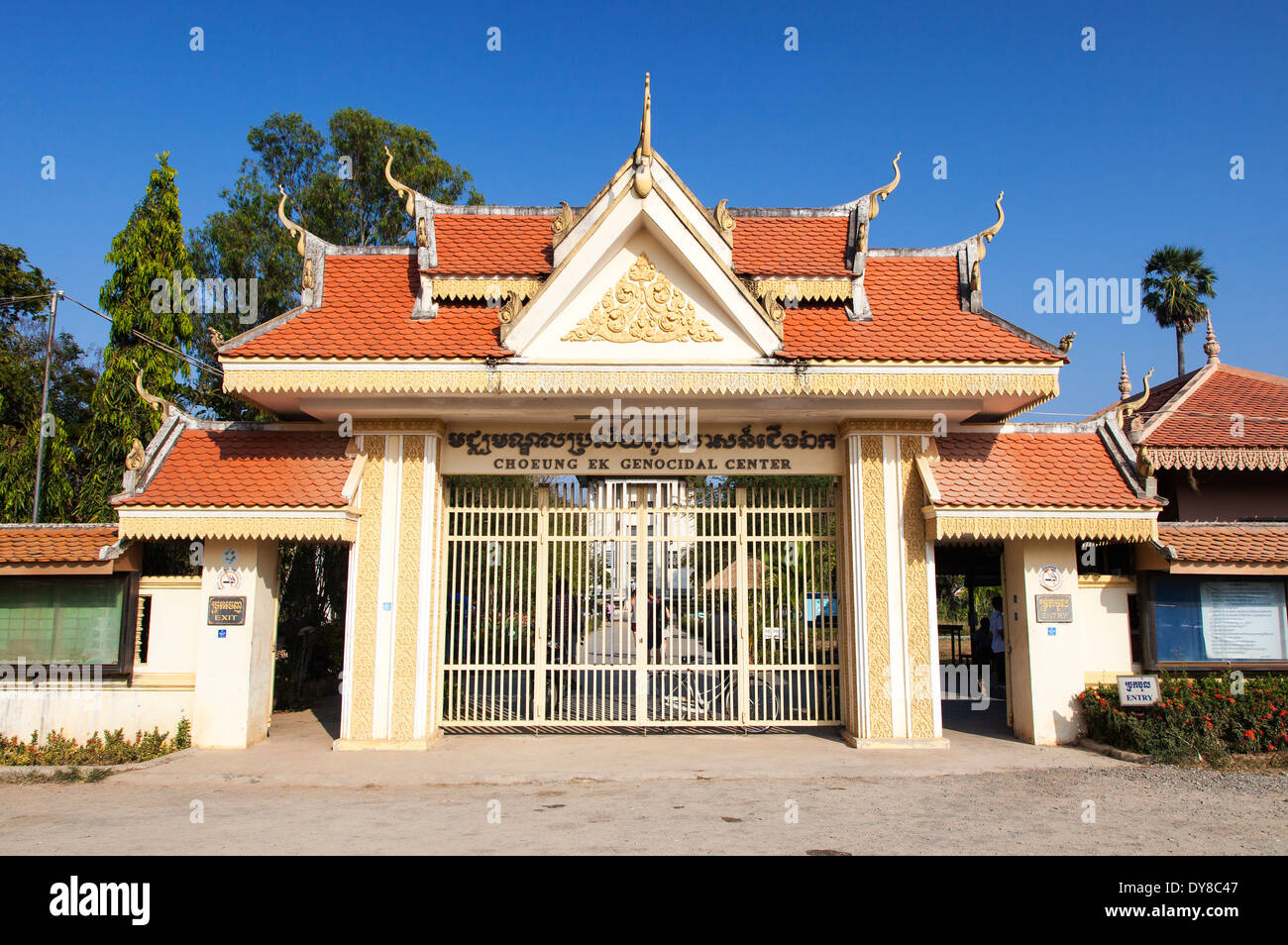 Eingang der Gedenkstätte Killing Fields (Choeung Ek) in Phnom Penh, Kambodscha Stockfoto