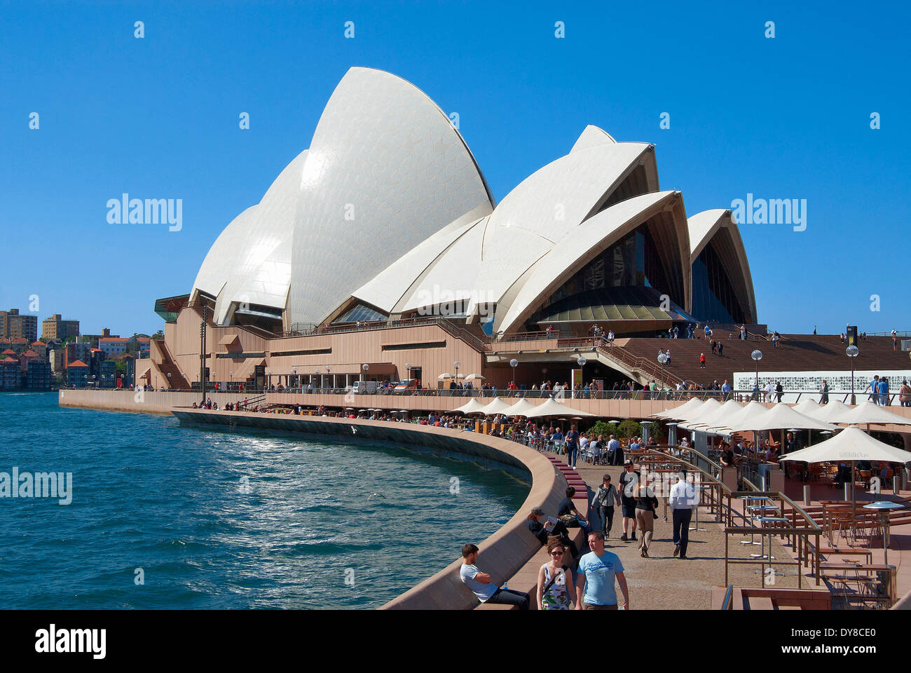 Australien, Meer, New-South.Wales, Opera House, Sydney, Opernhaus, Architektur, Promenade Stockfoto