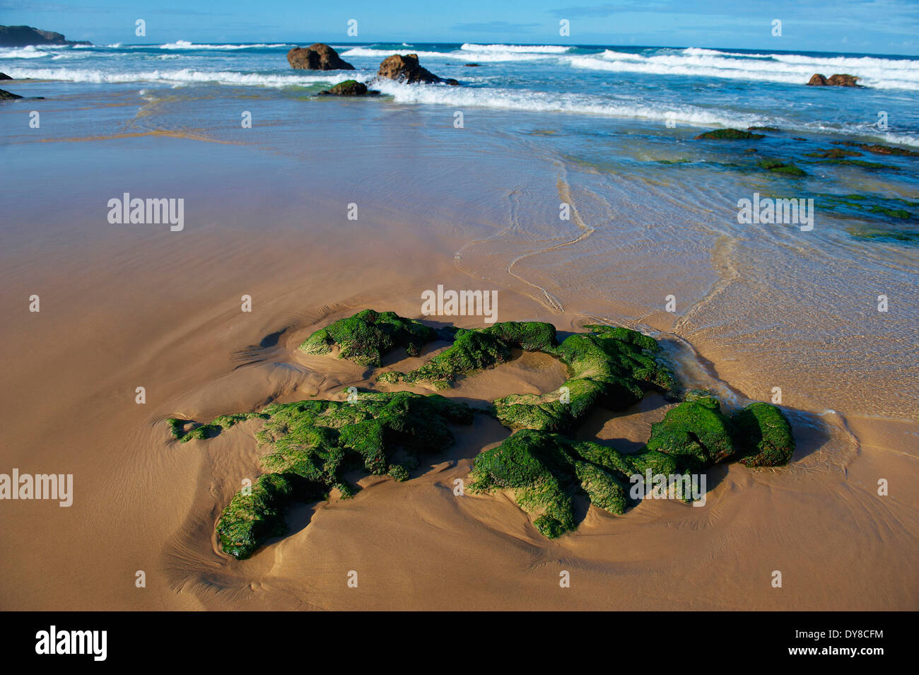 Australien, Meer, Küste Narooma, New-South.Wales, Sand, Wellen, Stockfoto