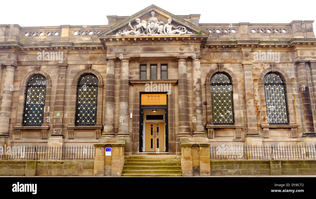 Neo-klassizistischen Gebäude, erbaut im Jahre 1872, als vier BOHO Business-Center, Middlehaven, Middlesbrough, Teesside, England, UK Stockfoto