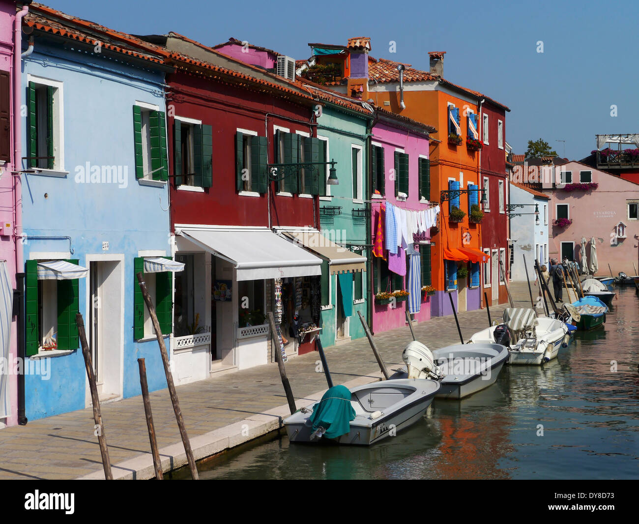 Burano, Venedig, Italien Stockfoto