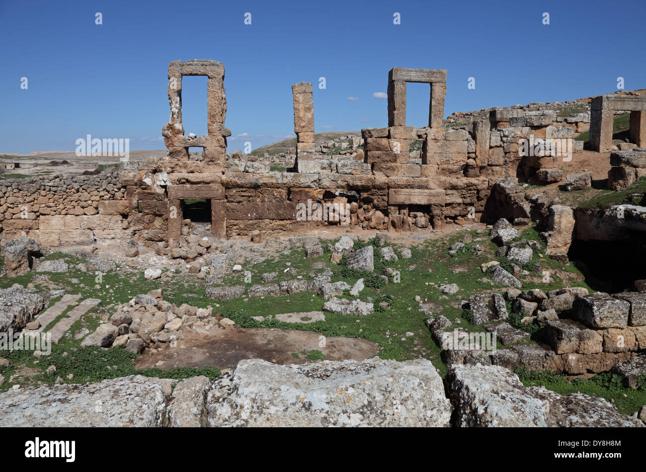 Spätrömische Stadt Shuayb, Tek Tek Mountains, Provinz Sanliurfa, Südosten der Türkei Stockfoto