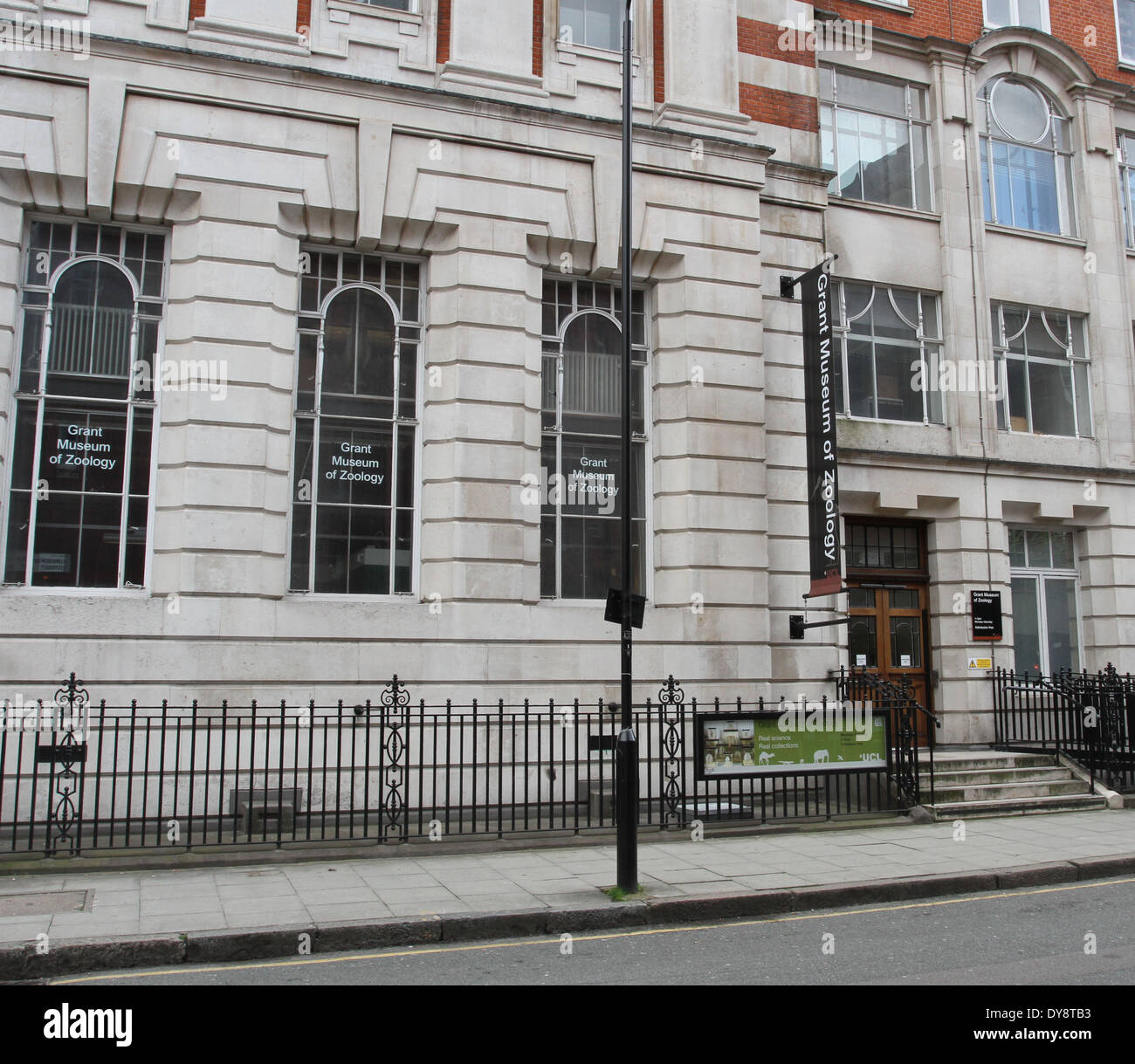 Außenseite des Grant Museum für Zoologie London UK April 2014 Stockfoto