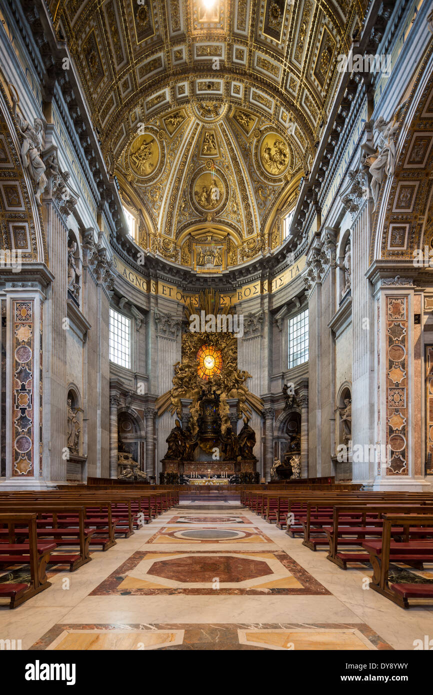 Querschiff, Petersdom, Rom, Italien Stockfoto